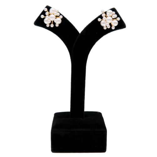 Gold Plated Pearl Stud Earrings for Women